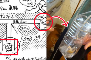 小貓受困超深水溝，網友花9天用自製寶特瓶「釣小貓」，結局讓人暖哭!!(附影片）