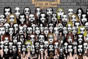 有隻熊貓去參加了「重金屬」演唱會，有人可以幫我找到牠嗎...