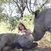 「好重...」胖犀牛躺姐姐腿上撒嬌，美女尷尬了