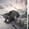 俄羅斯藝術家帶著大家一起「大開腦洞」，帶你一起體驗一下當巨人國的動物都進入了城市...