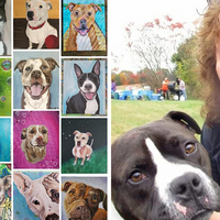 浪浪苦等家！愛媽用肖像畫幫上百隻狗狗「展現活潑可愛的一面」提高認養率