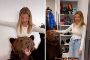 戰鬥民族無誤！俄羅斯抖音網紅為兒子「買下一頭棕熊」當玩伴，鄰居表示：該搬家咯！